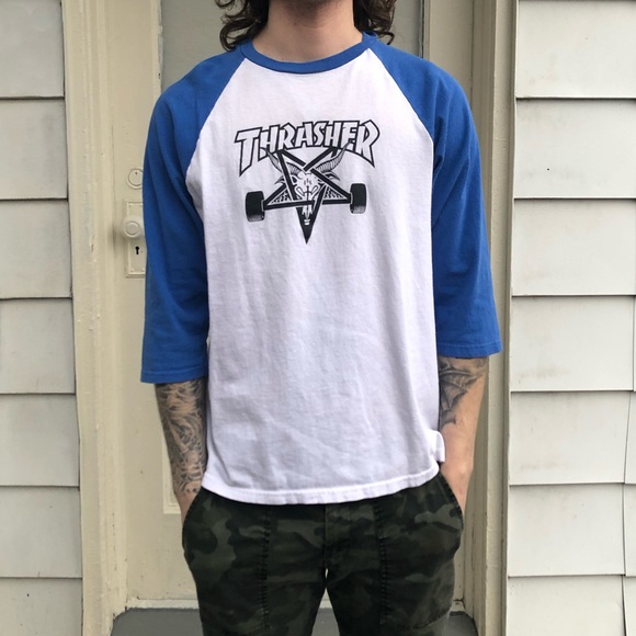 thrasher baseball tee